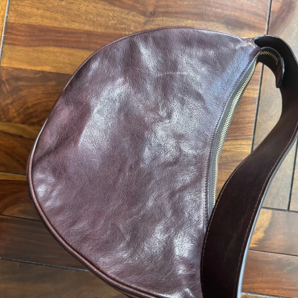 Il Bisonte Oliveta Leather Hobo Bag Caffe - Picture 7 of 14